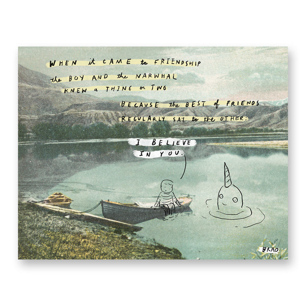 The Boy and the Narwhal Print